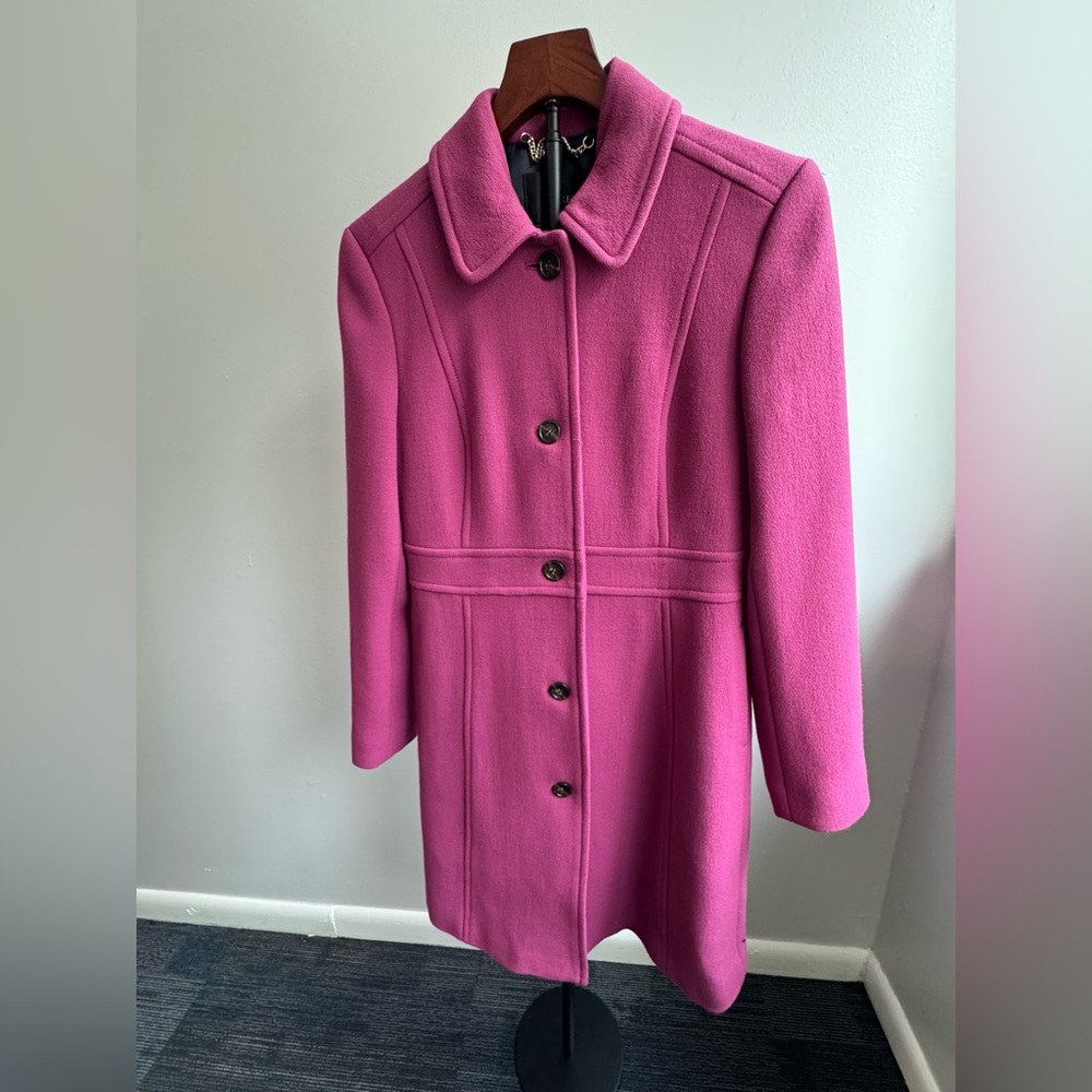New lady day topcoat in Italian double-cloth wool blend US Sz.6 (Runs Small)